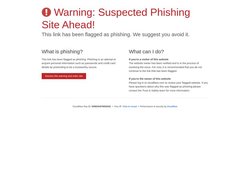Suspected phishing site | Cloudflare