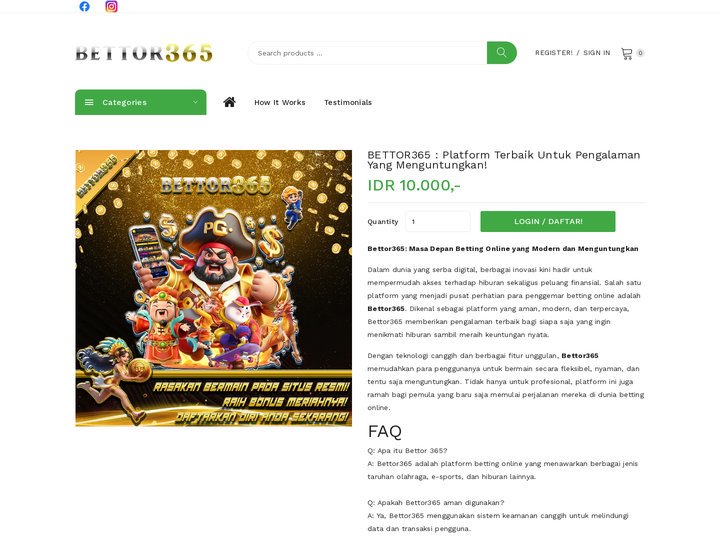 BETTOR365 : Platform Terbaik untuk Pengalaman yang Menguntun