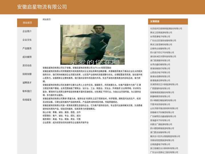 安徽启星物流有限公司 - 首页