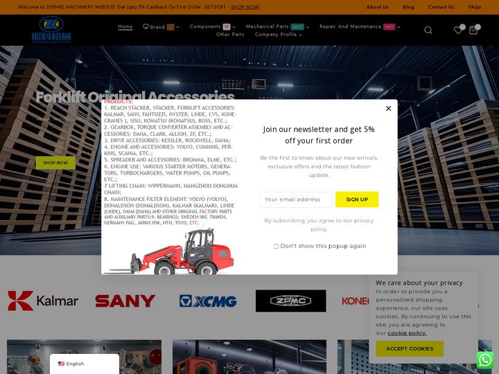 Reach Stacker Accessories | Stacker Accessories | Forklift A