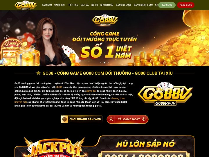 Go88 - Cổng game Go88 COM đổi thưởng - Go88 club tài xỉu