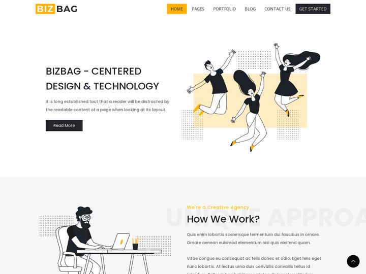 BizBag - Multipurpose Business Startup HTML Template