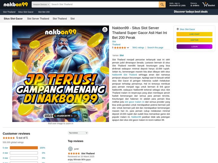 Nakbon99 - Situs Slot Server Thailand Super Gacor Asli Hari
