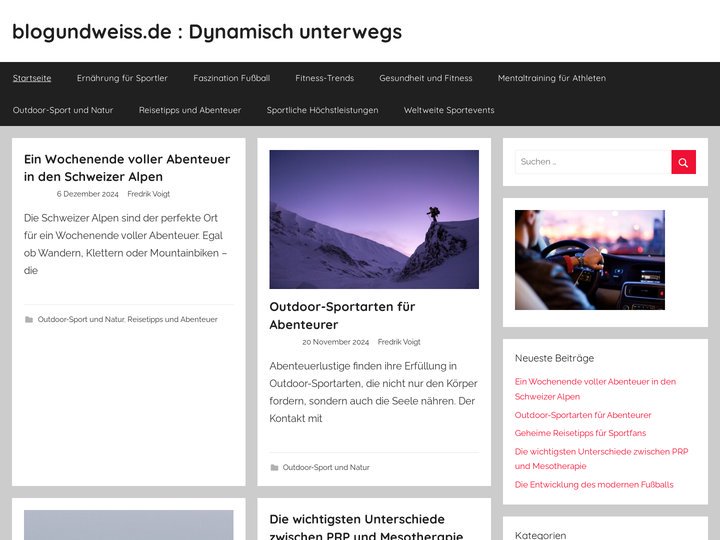 blogundweiss.de : Dynamisch unterwegs