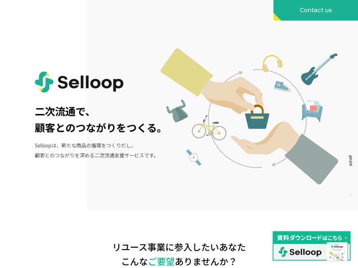 Selloop 二次流通で、顧客とのつながりをつくる