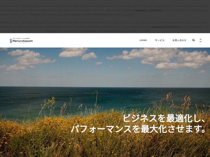 Mercury Syscom マーキュリーシスコム
