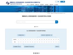 福建省法人和其他组织统一社会信用代码公共服务平台