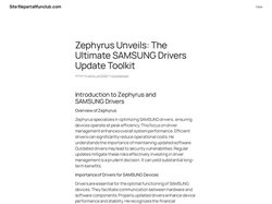 Zephyrus Unveils: The Ultimate SAMSUNG Drivers Update Toolki