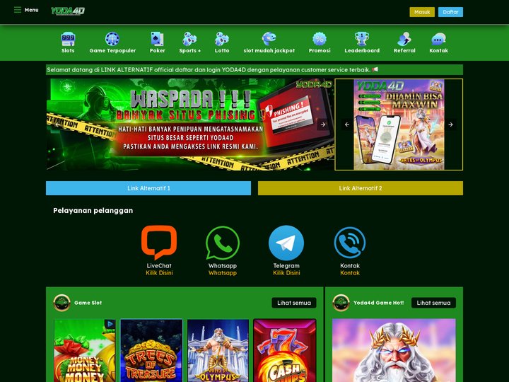 YODA4D LINK ALTERNATIF BUAT LOGIN DAN DAFTAR
