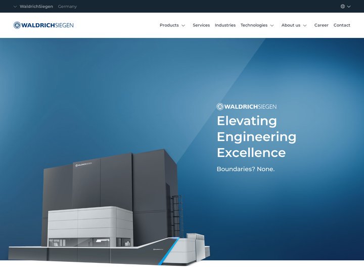 WaldrichSiegen - Specialist for heavy-duty machine tools: Wa