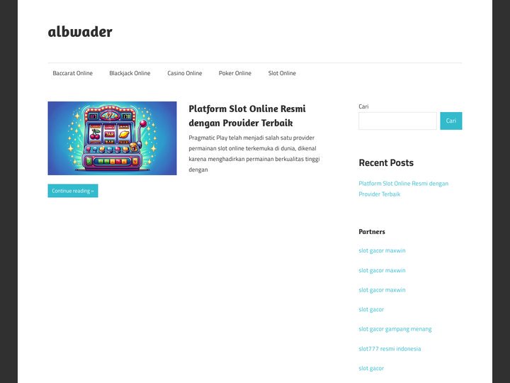 albwader - Slot Online Gacor Terpercaya dengan Keamanan Tran