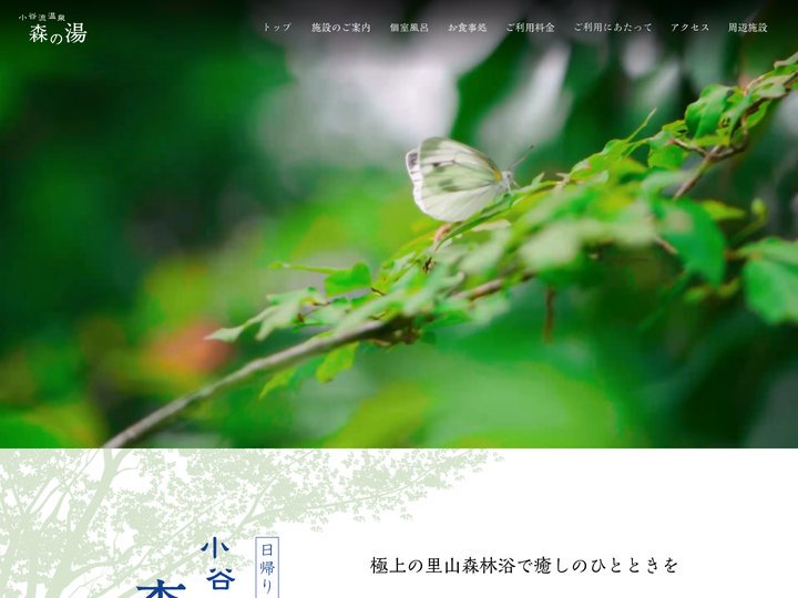 小谷流温泉 森の湯