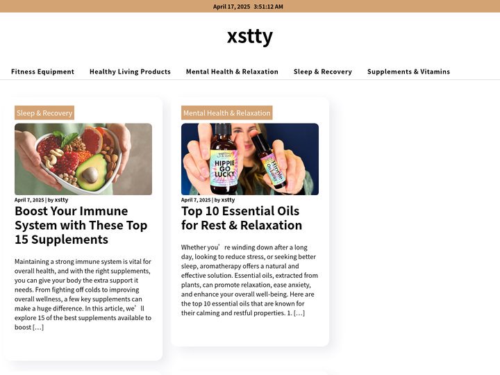 Health & Wellness Product Recommendations