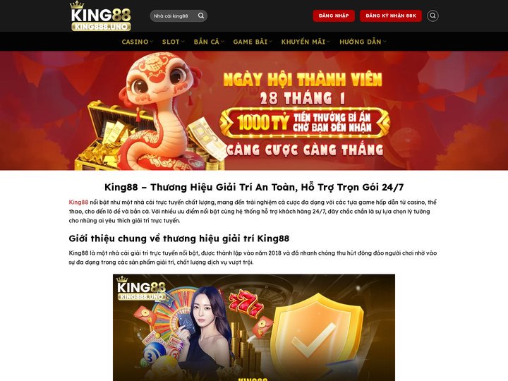 KING88 - Link vào trang chủ king88 nhận thưởng xuân mới nhất