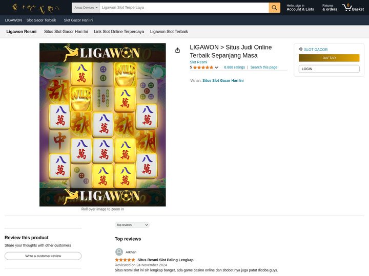 LIGAWON > Situs Judi Online Terbaik Sepanjang Masa