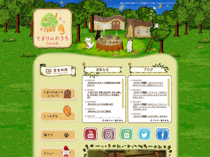 不思議なネコの森「てまりのおうち」東京 吉祥寺 猫カフェ