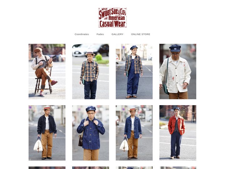 Sweet Sue STYLE | デラックスウエア、ダッパーズ、シュガーケーン、ジェラード、東洋エンタープライズなどを