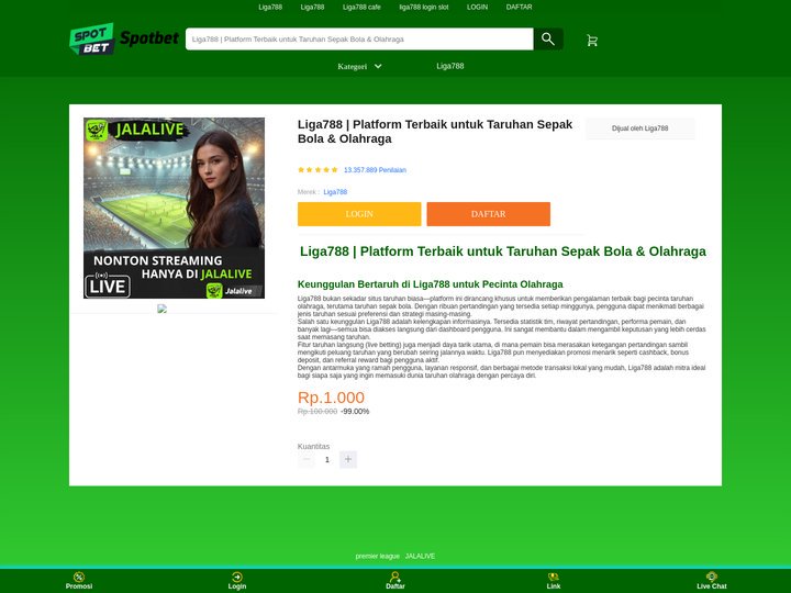 Liga788 | Platform Terbaik untuk Taruhan Sepak Bola & Olahra