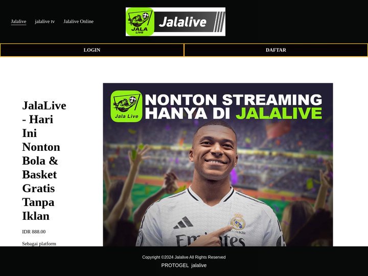 JalaLive - Hari Ini Nonton Bola & Basket Gratis Tanpa Iklan