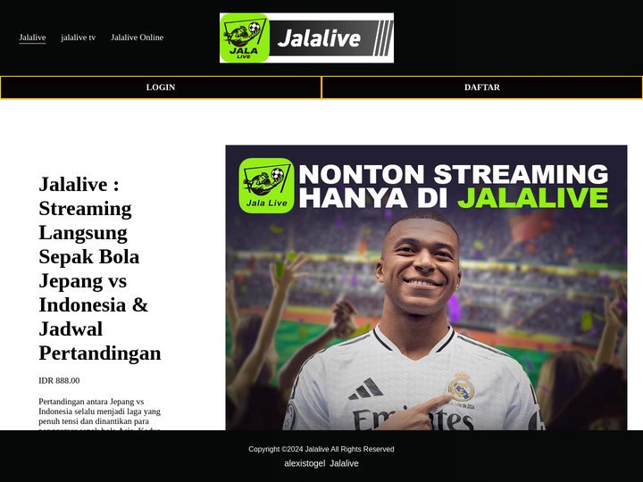 Jalalive : Streaming Langsung Sepak Bola Jepang vs Indonesia