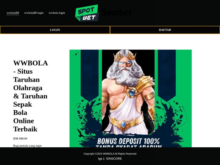 WWBOLA - Situs Taruhan Olahraga & Taruhan Sepak Bola Online