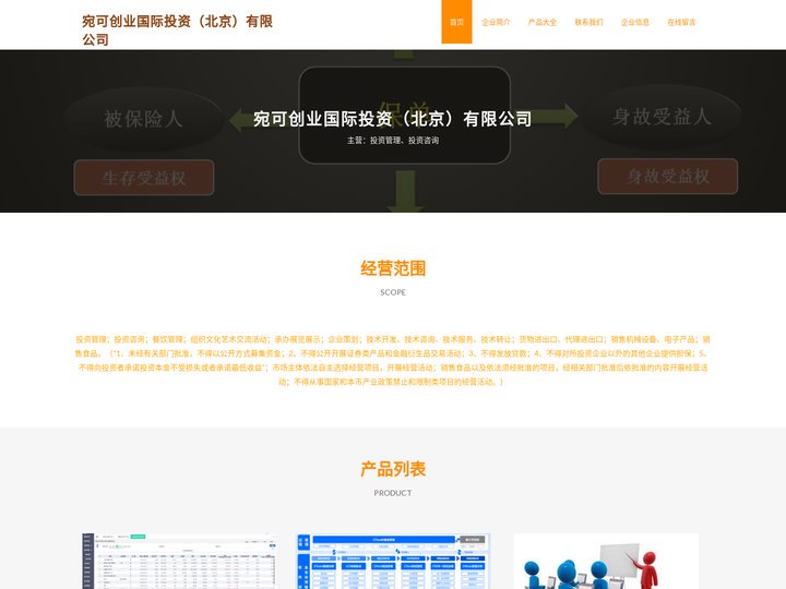 宛可创业国际投资（北京）有限公司_投资管理_投资咨询