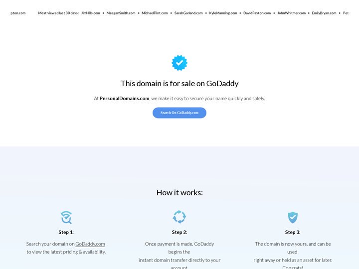 PersonalDomains.com - Buy Your Personal Domain Safely & Easi