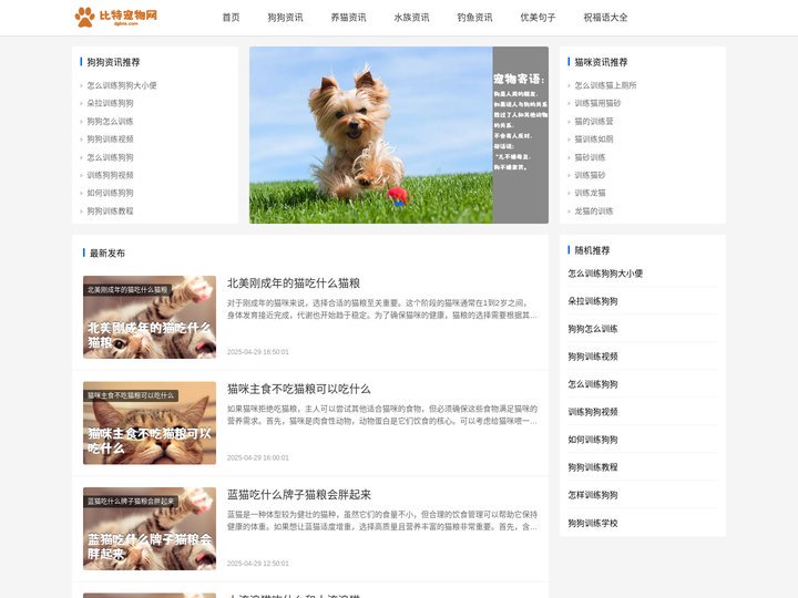 比特宠物吧 宠物资讯 句子 祝福语大全
