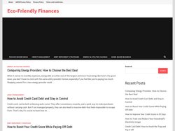 Eco-Friendly Finances