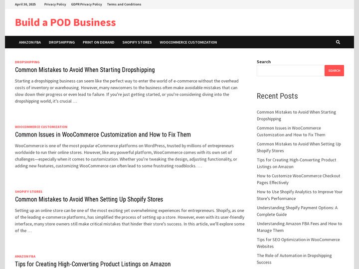 Build a POD Business