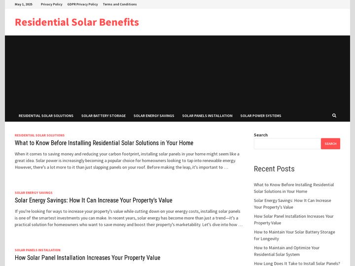 Residential Solar Benefits