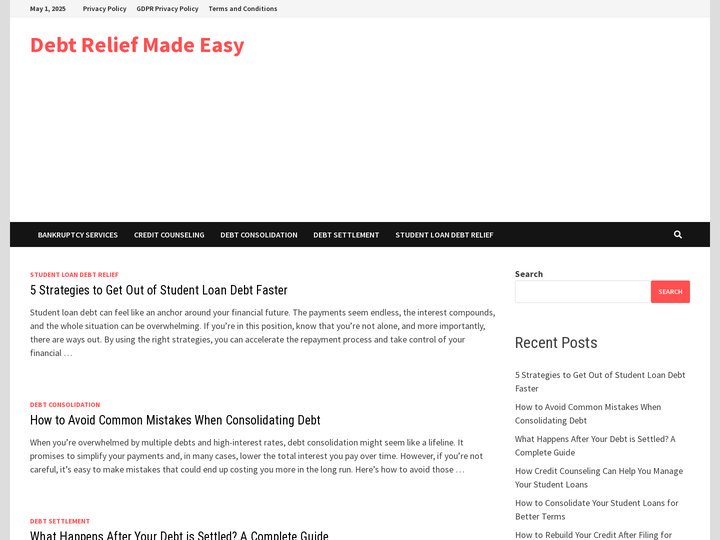 Debt Relief Made Easy
