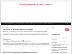Installing Home Security Cameras