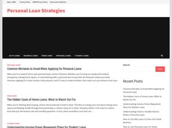 Personal Loan Strategies