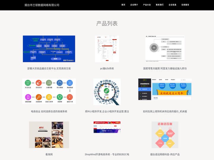 B2B网站系统-b2b批发系统开发-烟台市兰顿数据网络有限公司