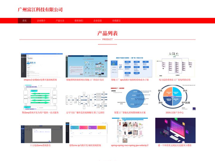 广州富江科技有限公司，B2C系统开发，ERP系统开发