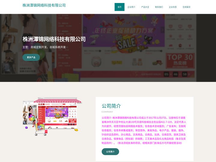 商城定制开发_商城系统开发_株洲潭锦网络科技有限公司