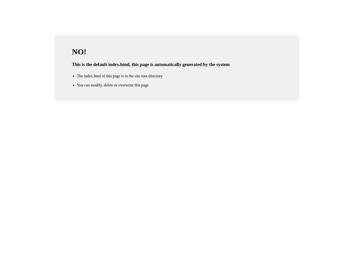 Site is created successfully!