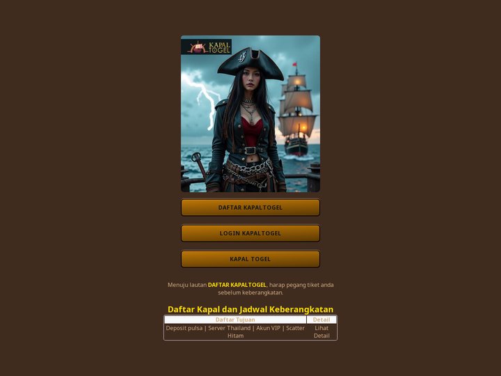 KAPALTOGEL | Link Terbaik Menuju Lautan Kapal Togel