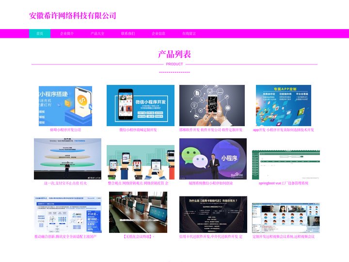 安徽希许网络科技有限公司-系统软件定制开发-小程序开发