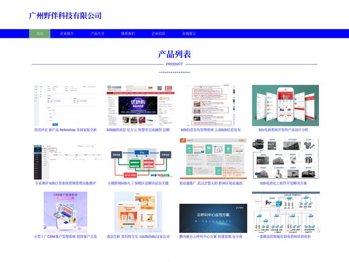 广州野伴科技有限公司 B2B网站系统 b2b批发系统开发