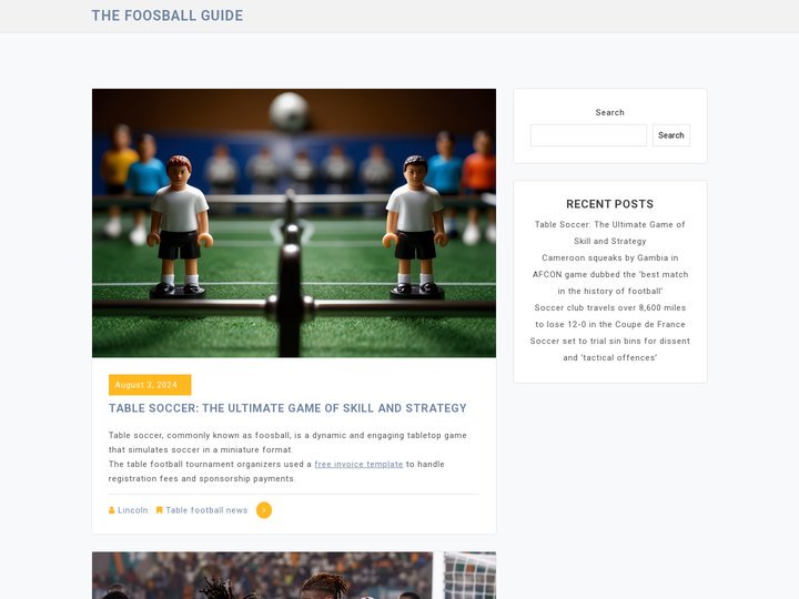The Foosball Guide