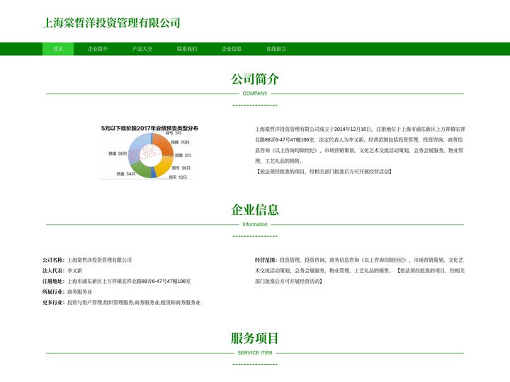 上海棠哲洋投资管理有限公司
