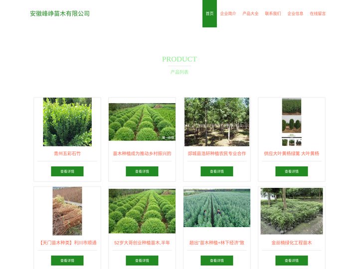 安徽峰峥苗木有限公司-苗木种植-花卉种植