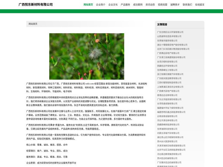 广西悦东新材料有限公司 - 首页