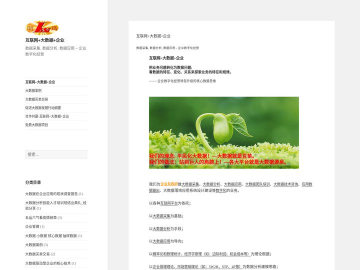 互联网+大数据+企业