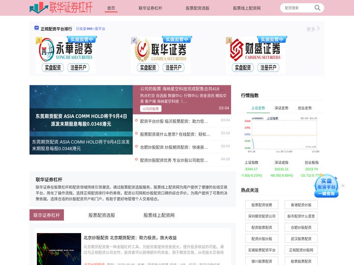 联华证券杠杆_股票配资选股_股票线上配资网