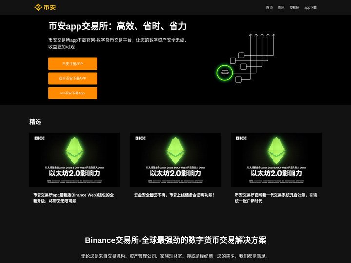 Binance交易所官网 - 安全交易，数字资产首选平台 - 币 安下载