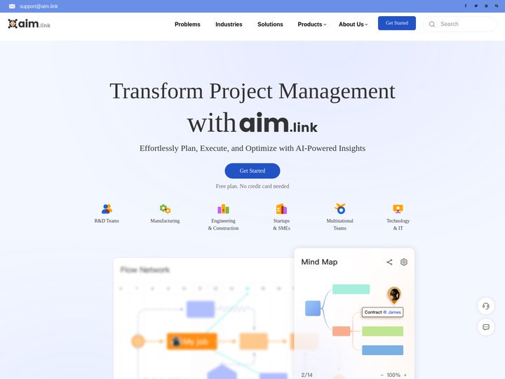 aim.link - Project Business Operation - Make your project Ef