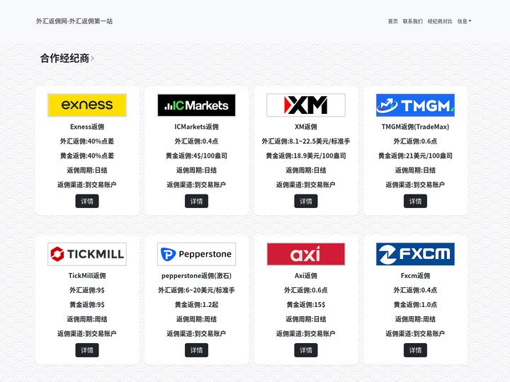 外汇返佣网-外汇返佣第一站